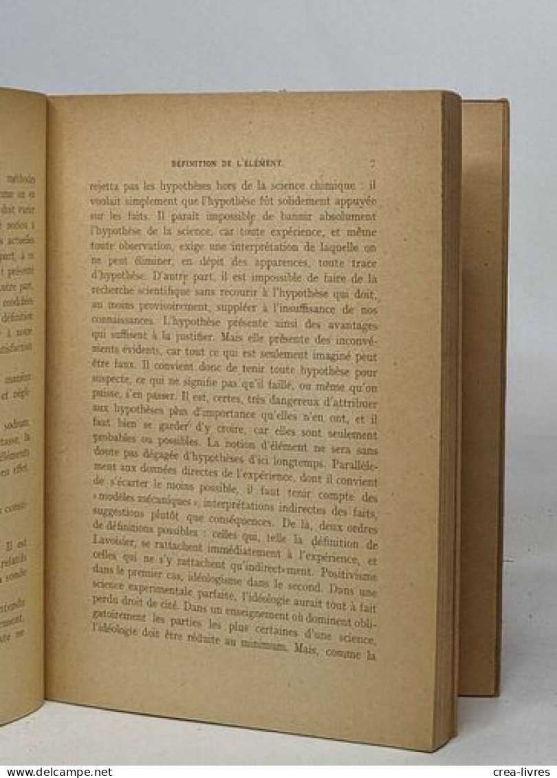 Les Notions Fondamentales D'élément Chimique Et D'atome - Non Classés