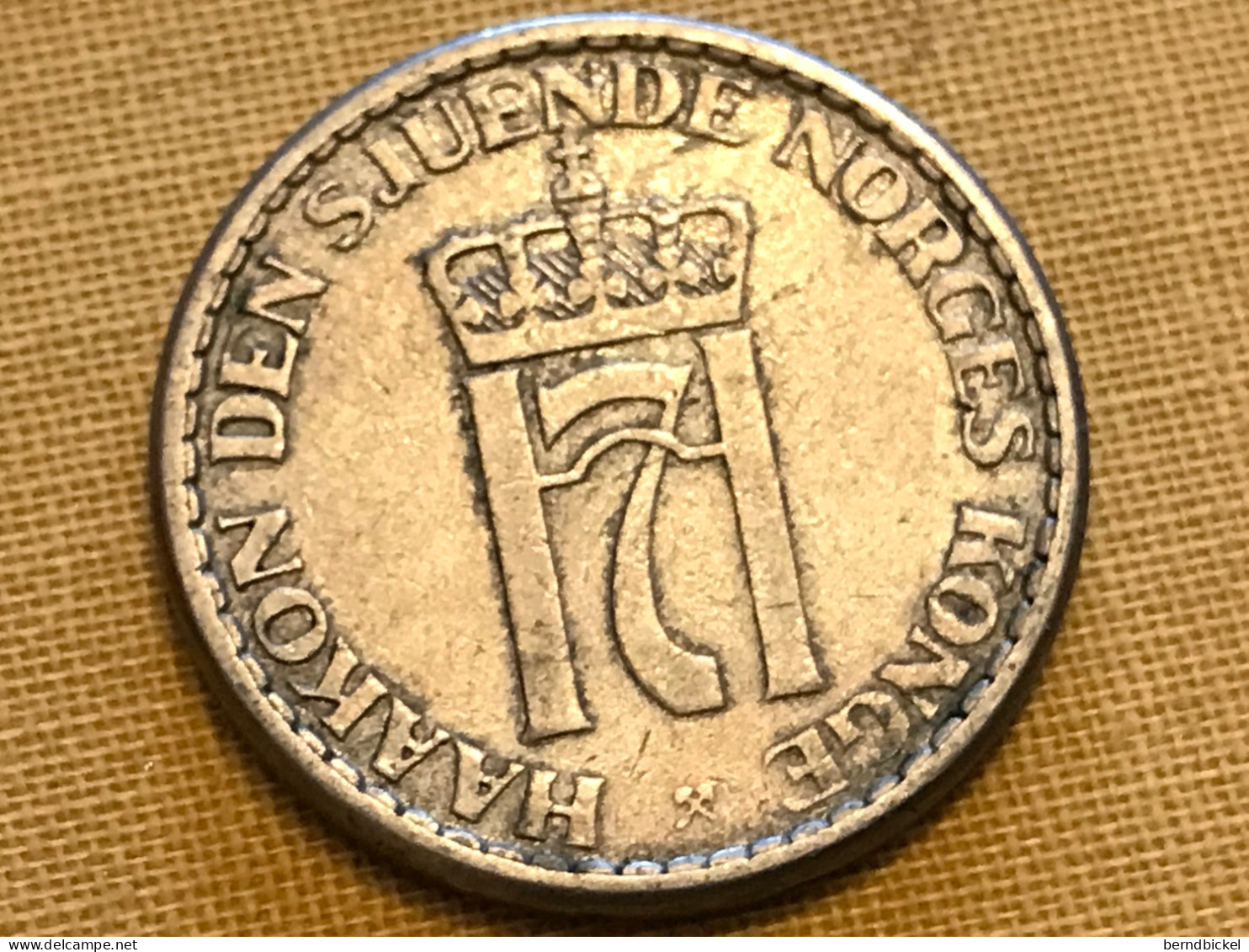 Münze Münzen Umlaufmünze Norwegen 1 Krone 1957 - Noruega