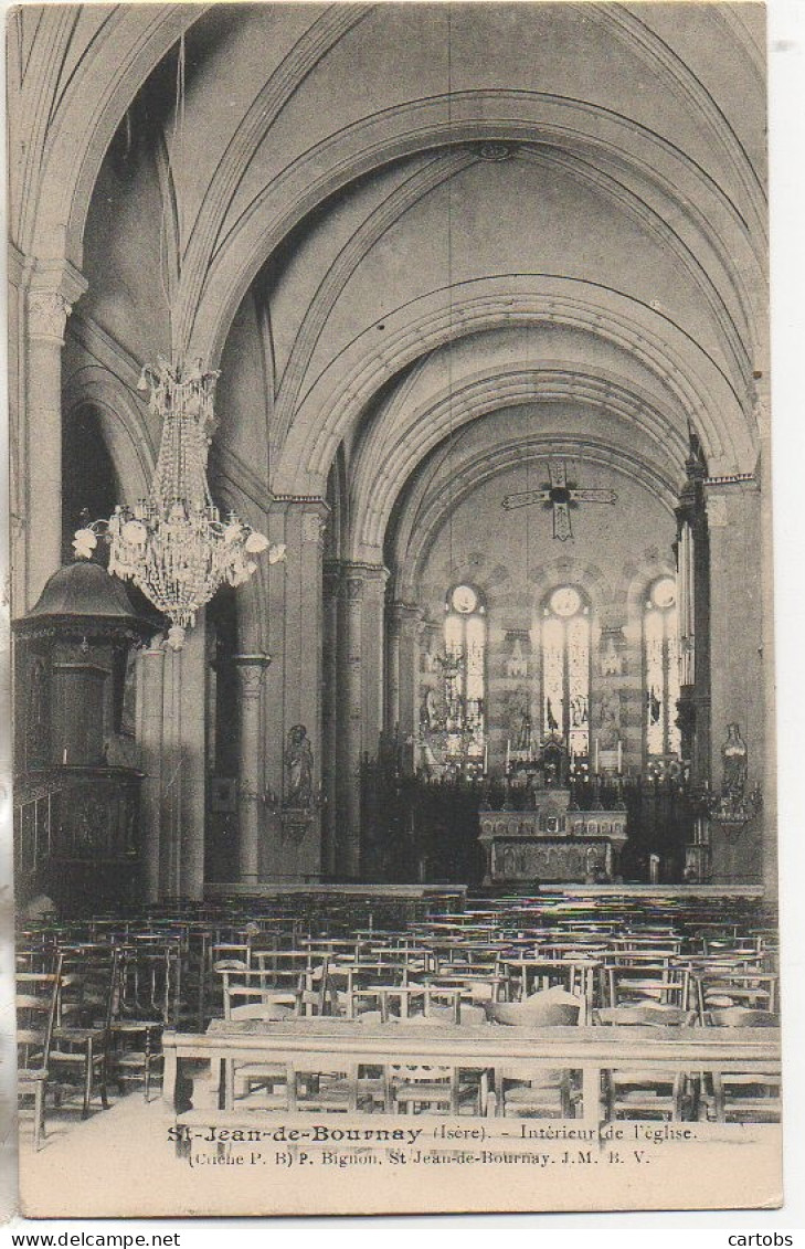 38 SAINT-JEAN-de-BOURNAY  Intérieur De L'Eglise - Saint-Jean-de-Bournay