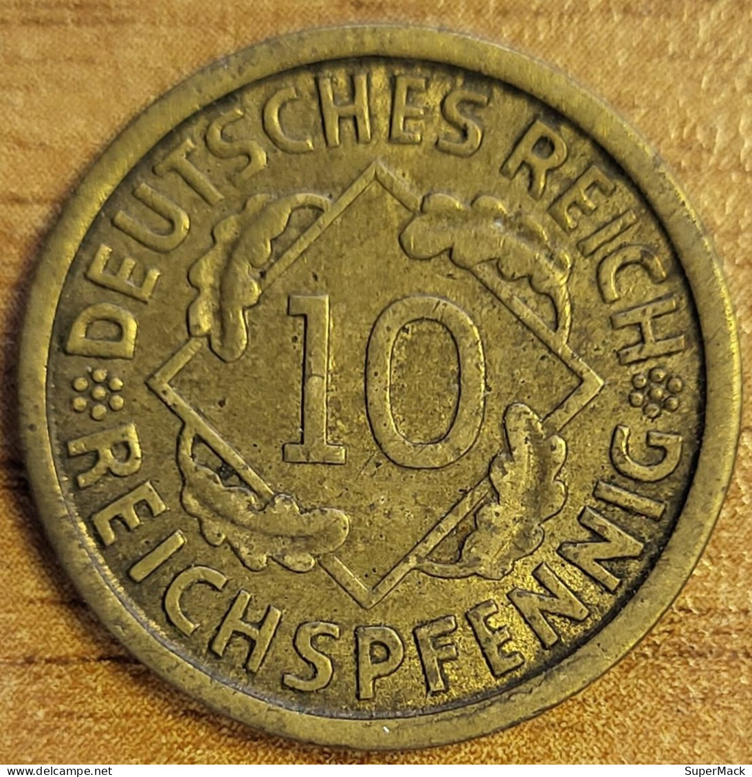 ALLEMAGNE 10 Pfennig 1925 A BERLIN KM#40 SPL++ - 10 Renten- & 10 Reichspfennig