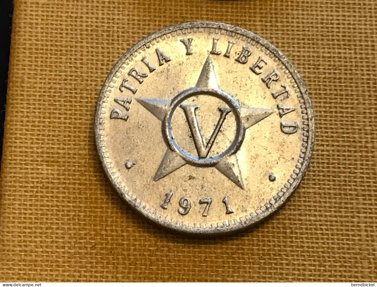 Münze Münzen Umlaufmünze Kuba 5 Centavos 1971 - Kuba