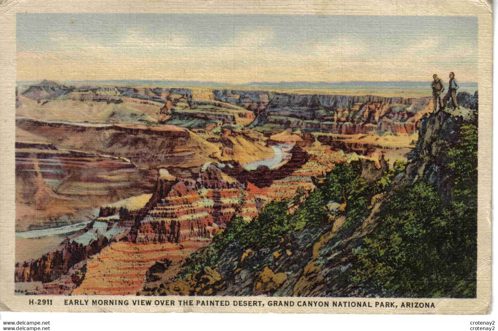 Grand Canyon National Park Arizona En 1938 N°H 2911 Early Morning View Over The Painted Desert - Grand Canyon