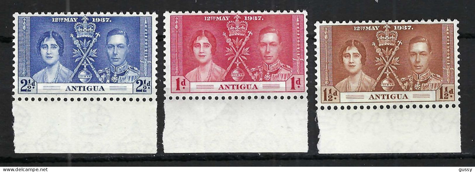 ANTIGUA Ca.1937: Lot De Neufs** BDF - 1858-1960 Colonia Británica