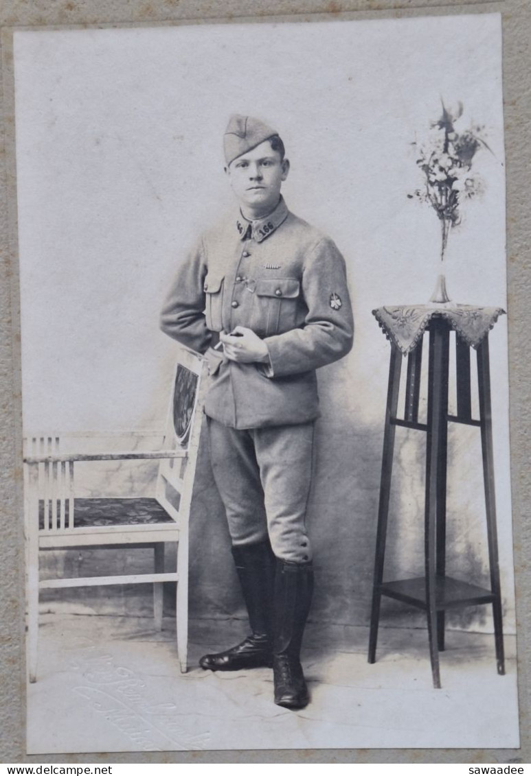 PHOTOGRAPHIE - MILITARIA - LOT DE 2 PHOTOS - ANNEE 30 - 166° REGIMENT D'INFANTERIE DE FORTERESSE - Uniformes