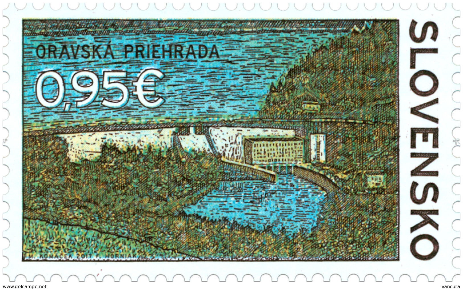 ** 634 Slovakia Orava Water Dam 2017 - Water