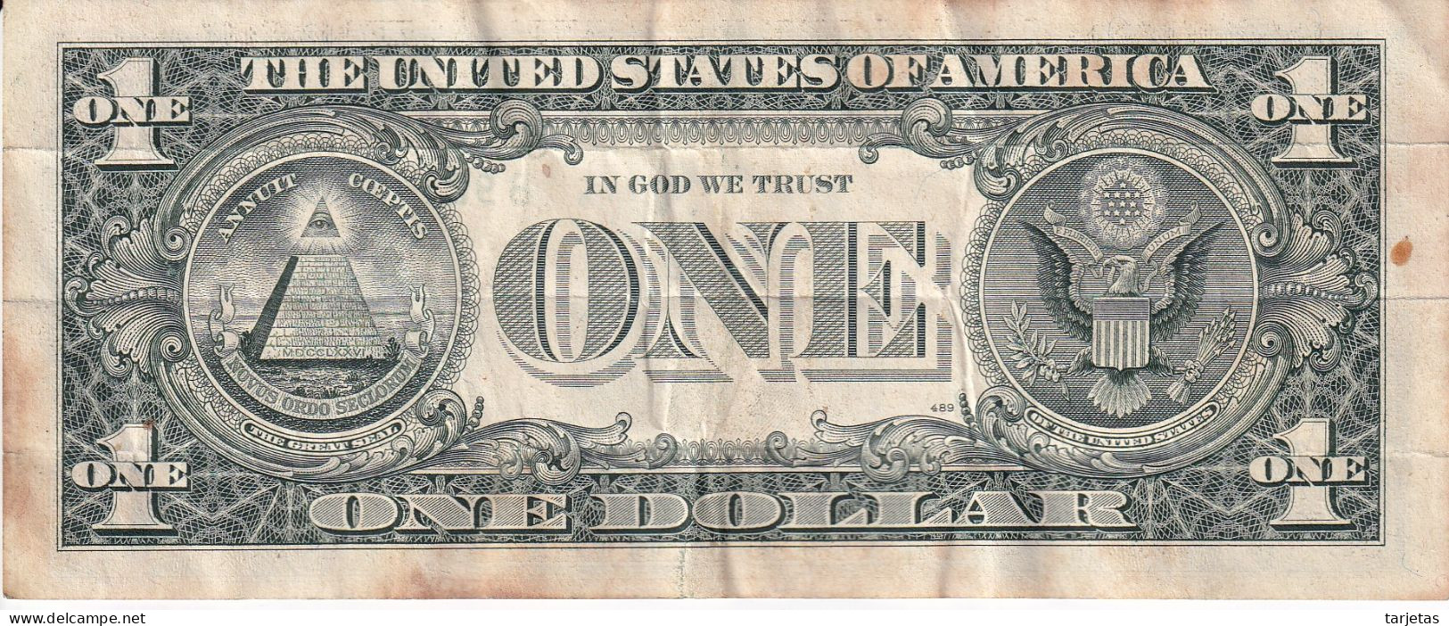 BILLETE DE ESTADOS UNIDOS DE 1 DOLLAR DEL AÑO 1993 LETRA B - NEW YORK  (BANK NOTE) - Federal Reserve (1928-...)