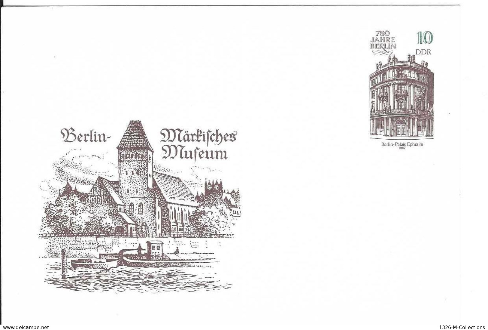 Carte Postale ALLEMAGNE ORIENTALE Entiers Postaux N° 2695 Y & T - Postkarten - Ungebraucht