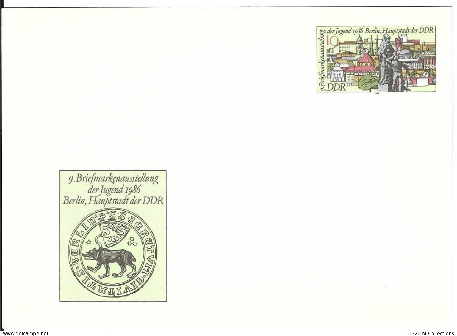 Carte Postale ALLEMAGNE ORIENTALE Entiers Postaux N° 2652 Y & T - Postkaarten - Ongebruikt