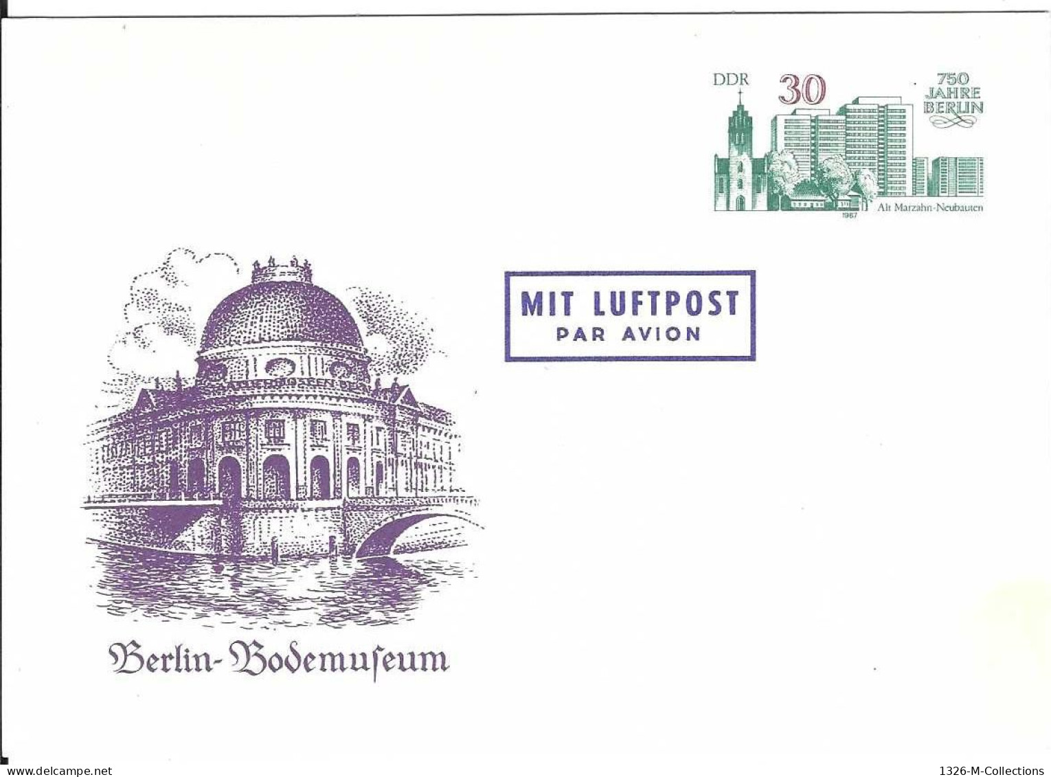 Carte Postale ALLEMAGNE ORIENTALE Entiers Postaux N° 2692 Y & T - Postkarten - Ungebraucht