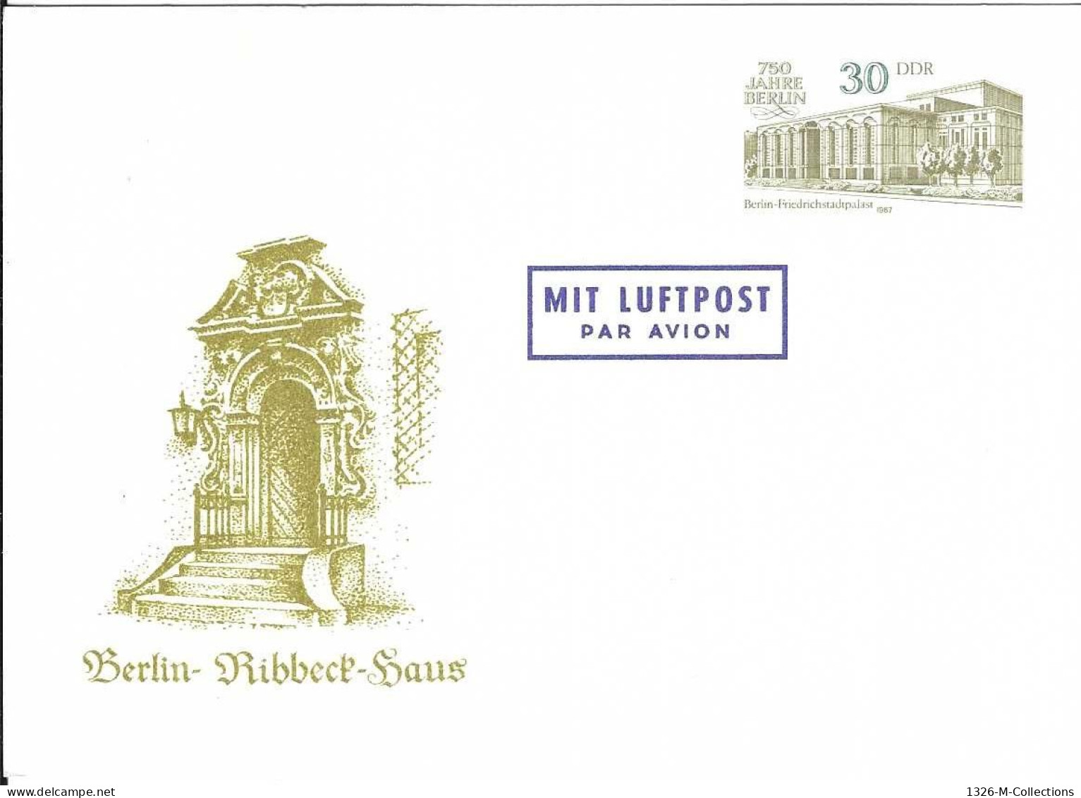 Carte Postale ALLEMAGNE ORIENTALE Entiers Postaux N° 2694 Y & T - Postkarten - Ungebraucht