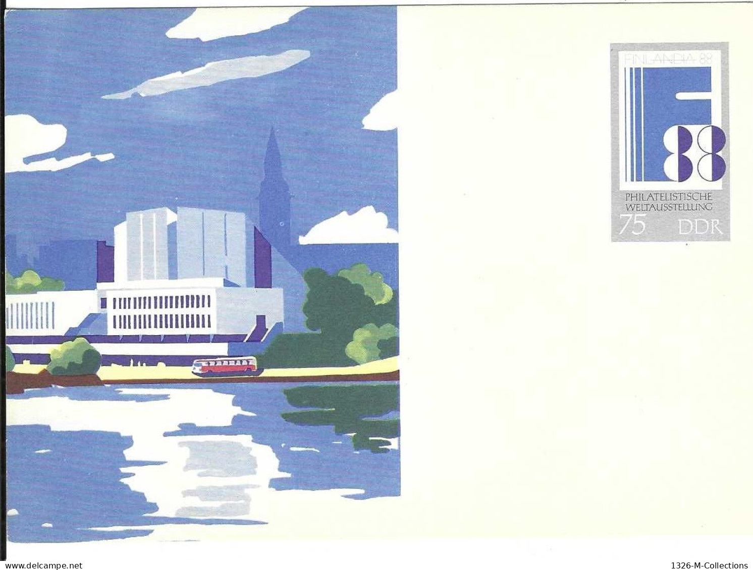 Carte Postale ALLEMAGNE ORIENTALE Entiers Postaux 1988 - Postcards - Mint