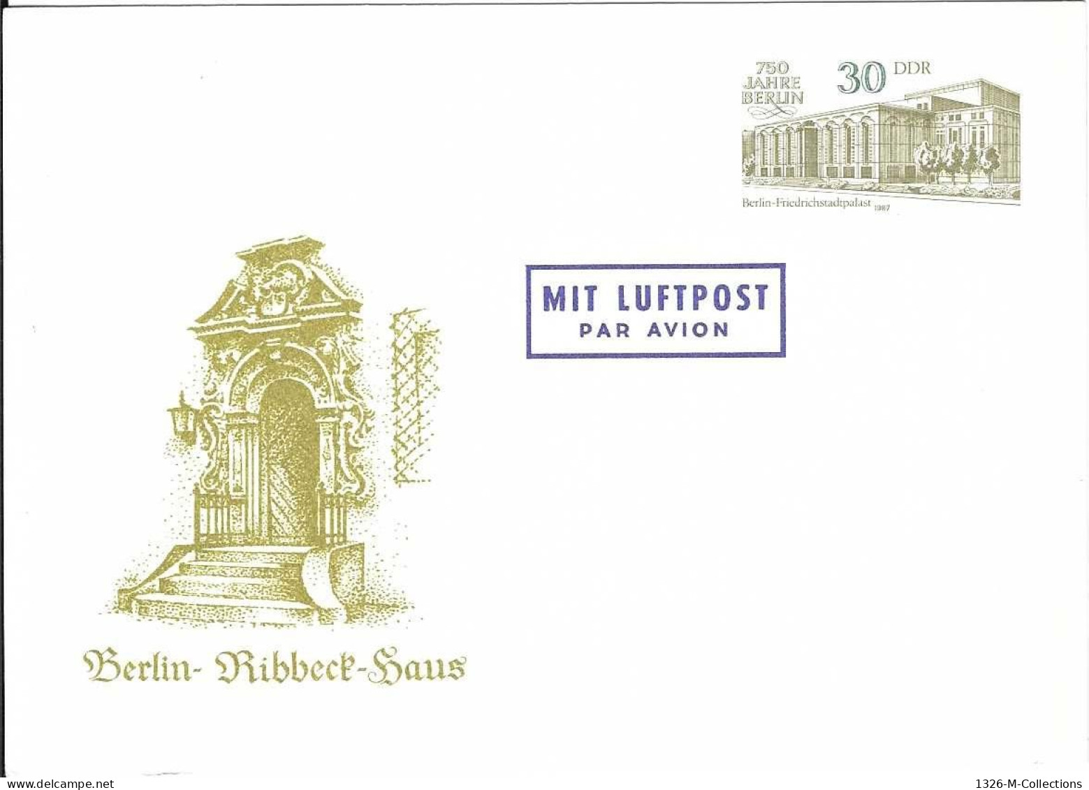 Carte Postale ALLEMAGNE ORIENTALE Entiers Postaux N° 2694 Y & T - Postcards - Mint