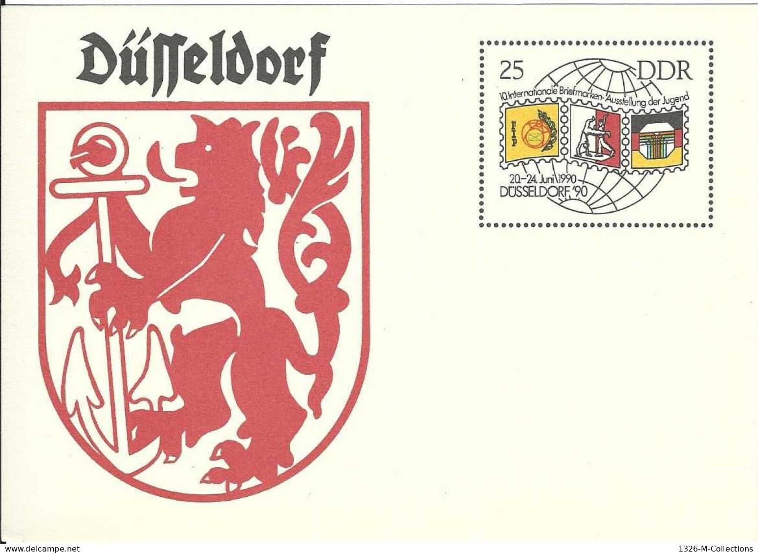 Carte Postale ALLEMAGNE ORIENTALE Entiers Postaux 1990 - Postkarten - Ungebraucht