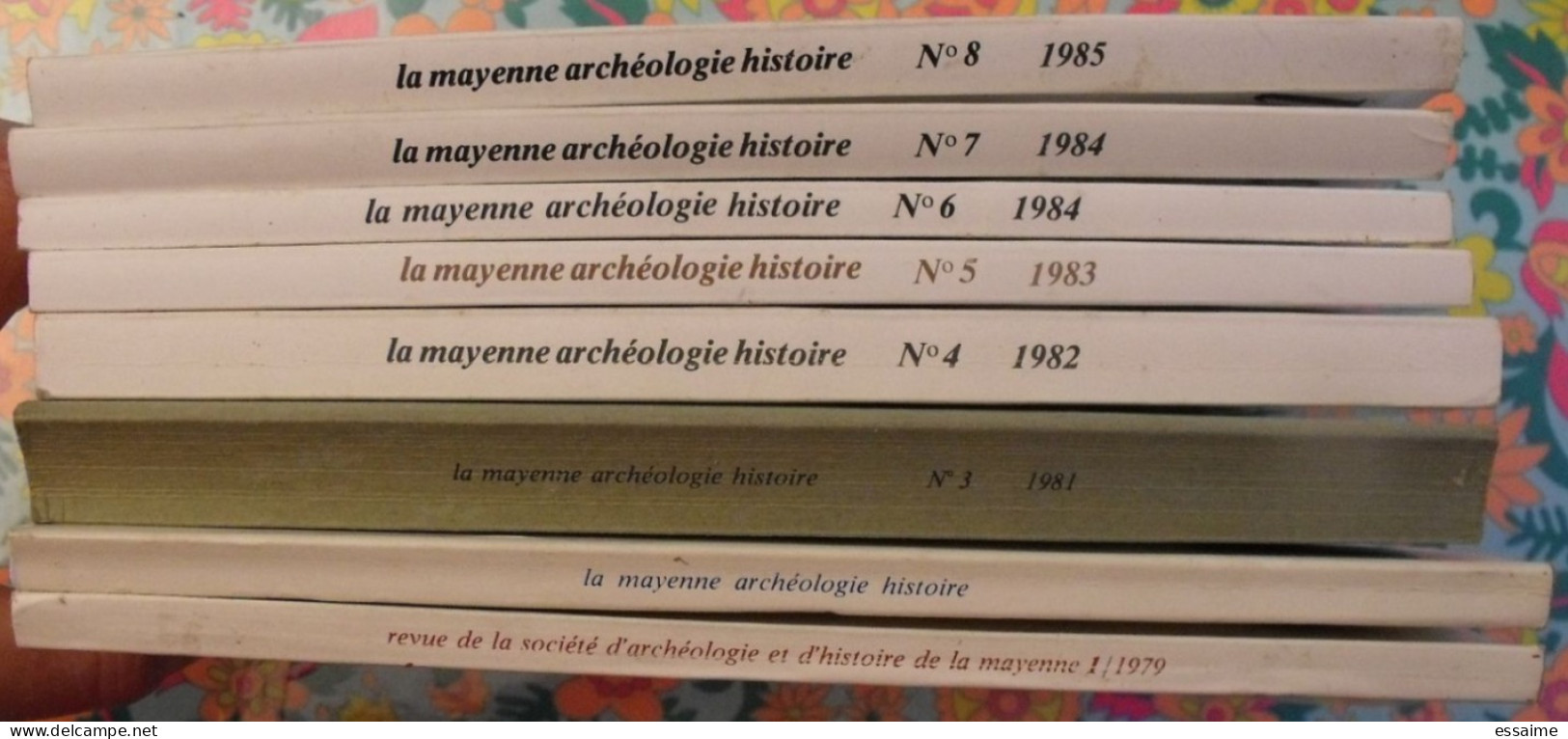 Lot De 8 Numéros De La Revue "La Mayenne Archéologie Histoire" 1979-1985. Rangevin Vaiges Rousseau Craon Jublains Laval - Tourisme & Régions