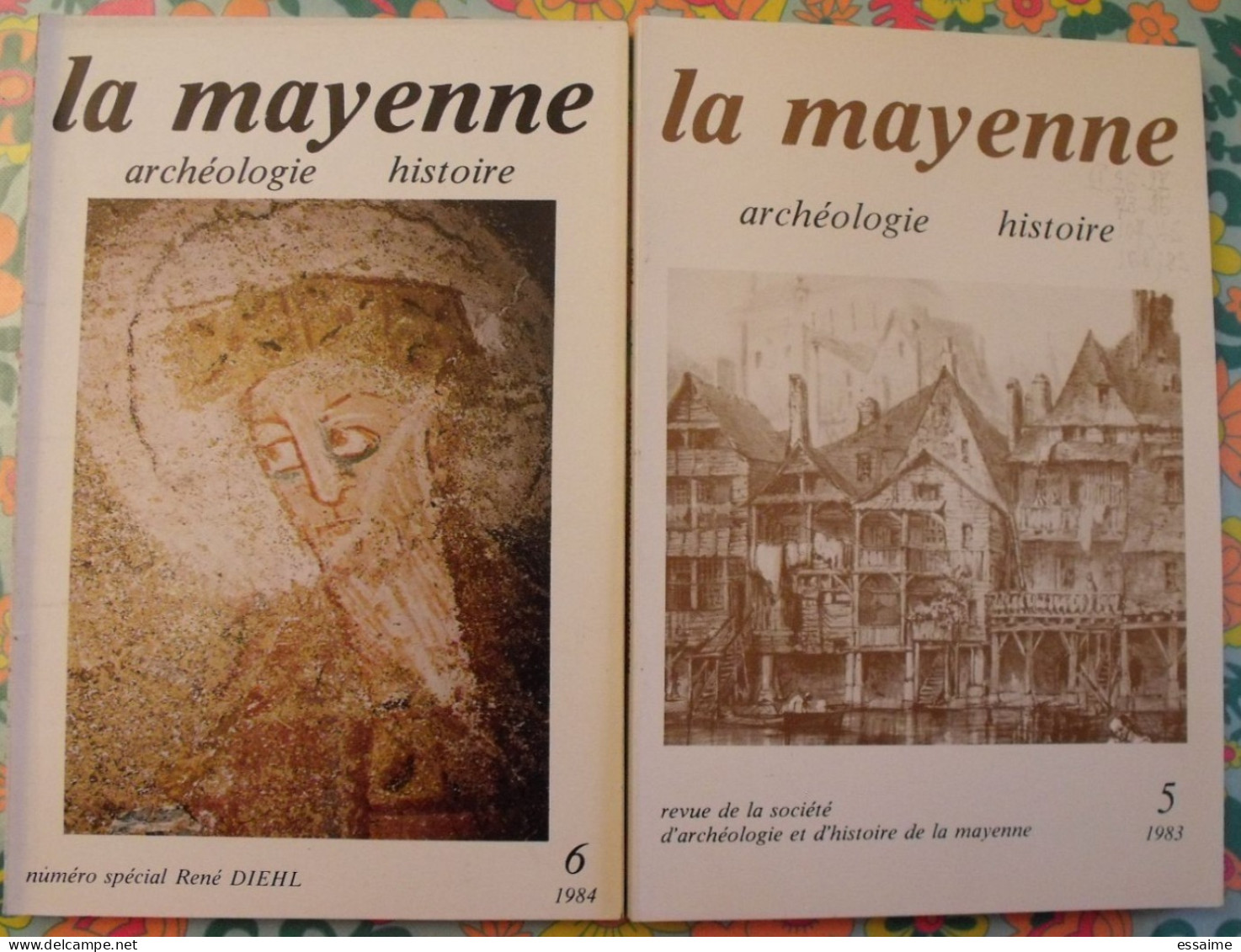Lot De 8 Numéros De La Revue "La Mayenne Archéologie Histoire" 1979-1985. Rangevin Vaiges Rousseau Craon Jublains Laval - Turismo E Regioni