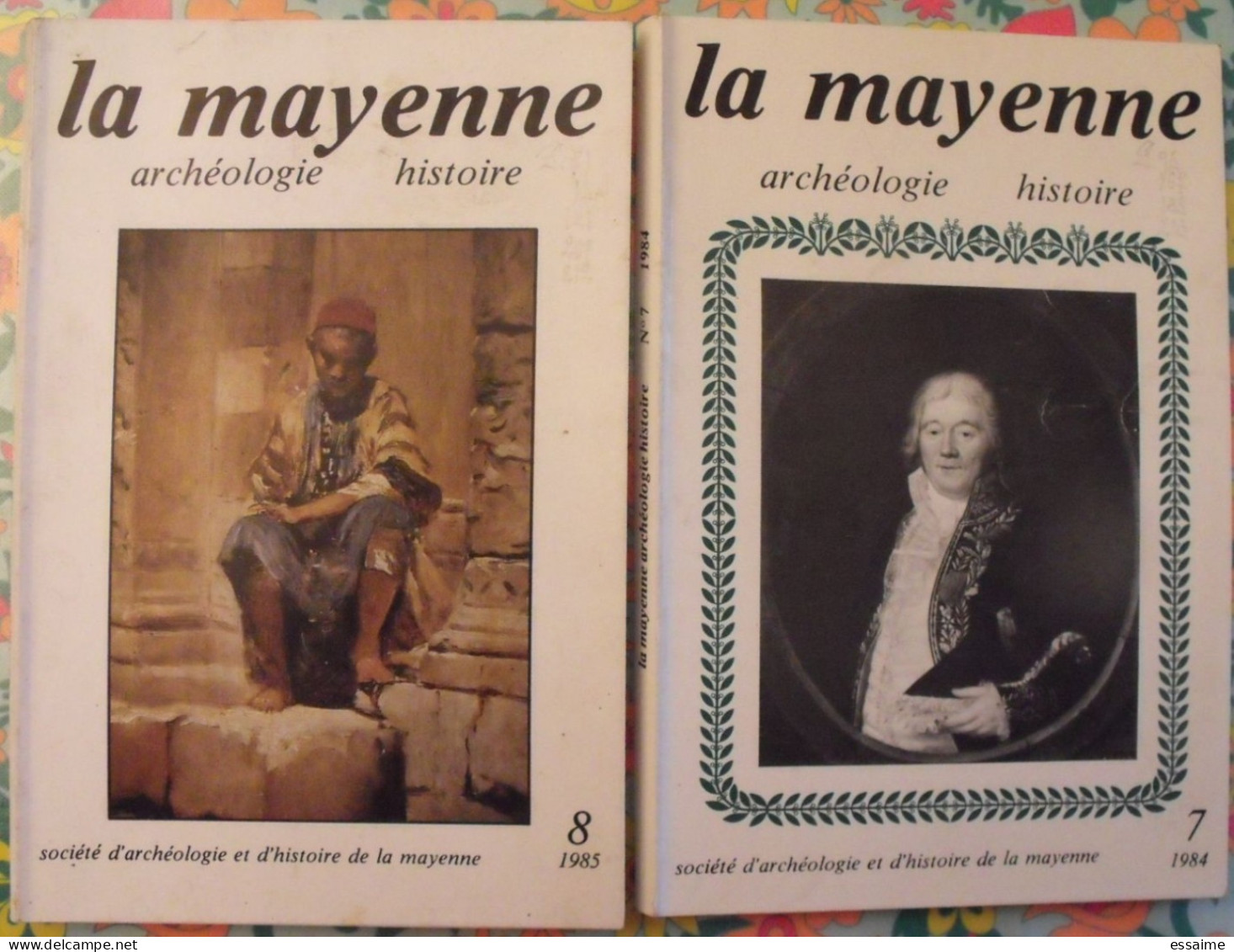lot de 8 numéros de la revue "La Mayenne archéologie histoire" 1979-1985. rangevin vaiges rousseau craon jublains laval