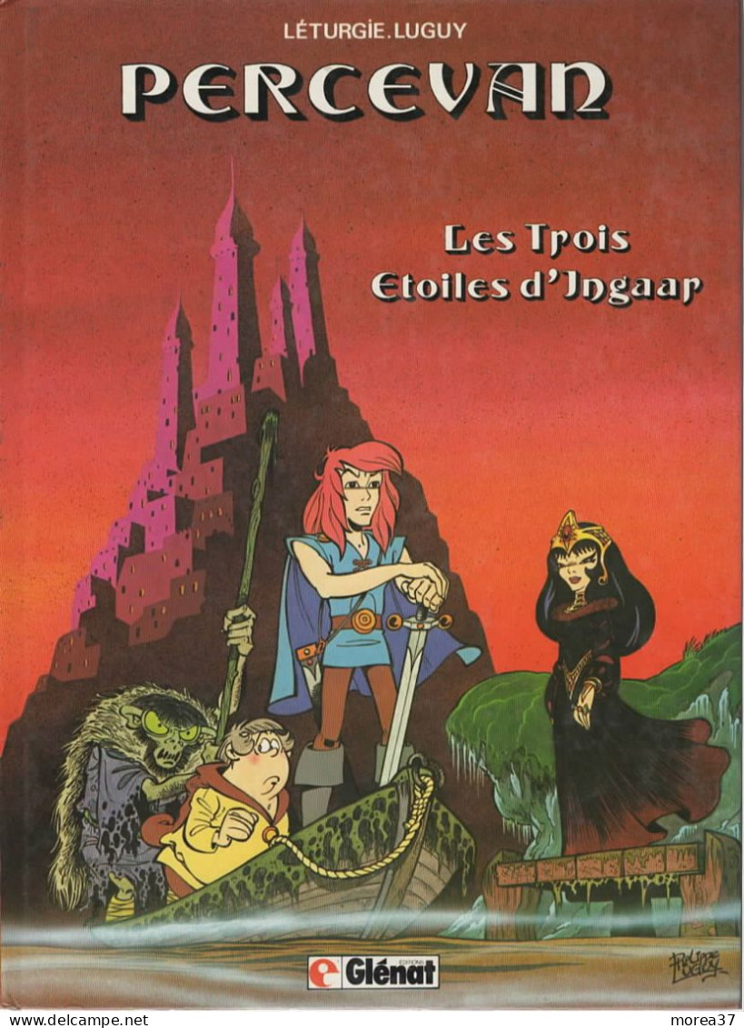 PERCEVAN   "Les Trois étoiles D'Ingaar"  DEDICACE LUGUY  De LETURGIE  / LUGUY  EDITIONS GLENAT - Dédicaces