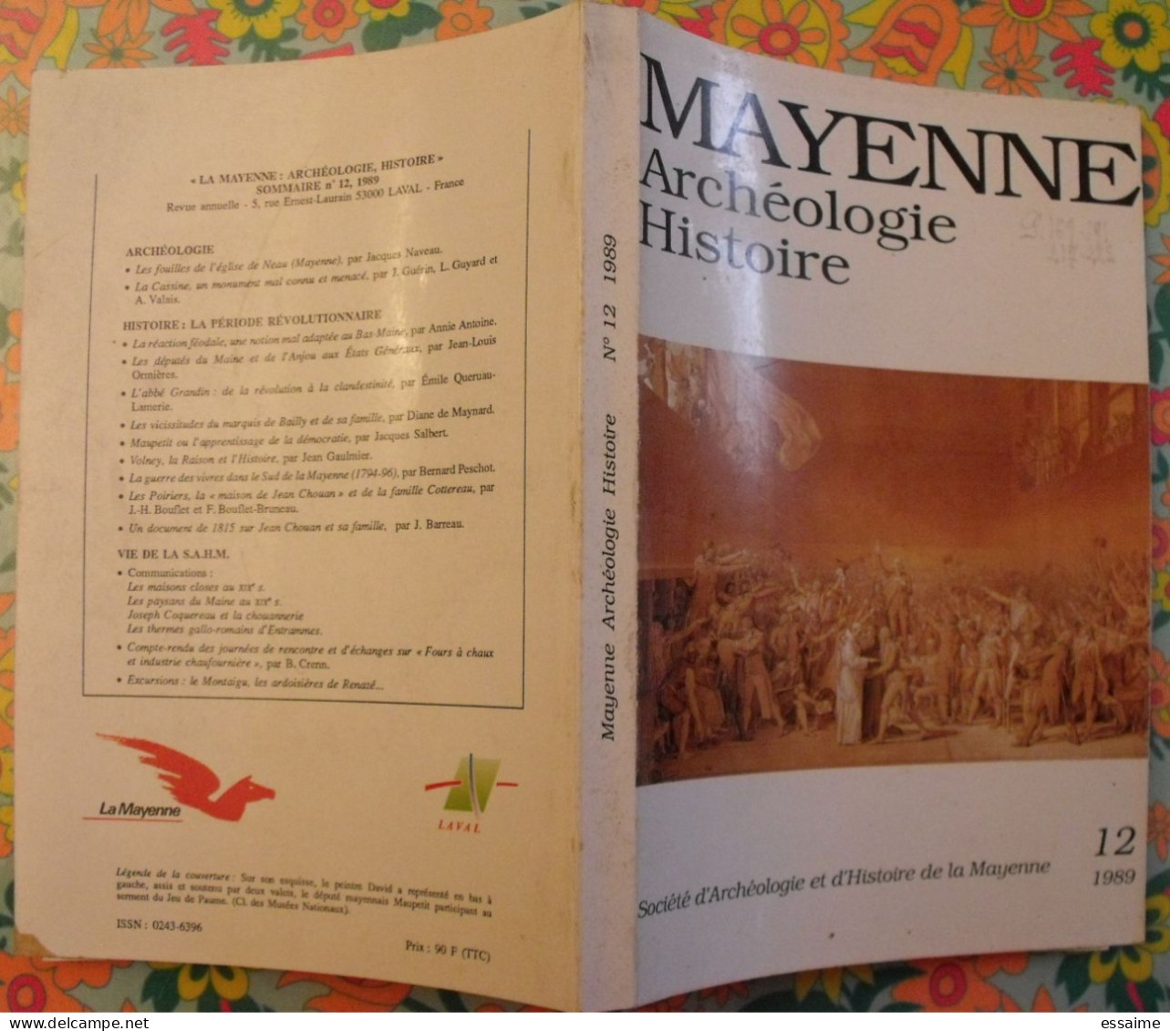 lot de 6 numéros de la revue "La Mayenne archéologie histoire" 1985-1991. pritz bais chateau-gontier jublains laval