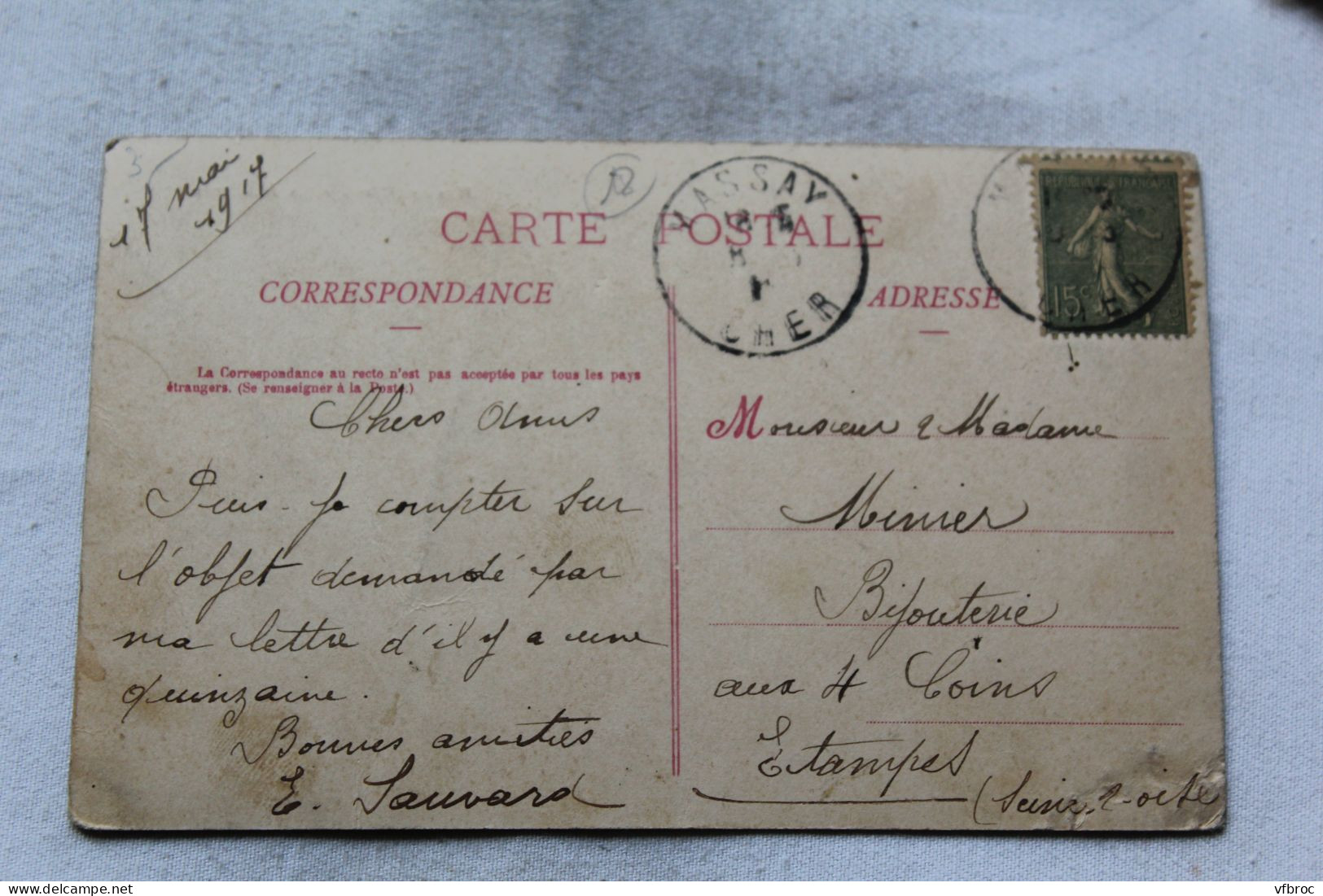 Cpa 1917, Massy, La Maillarde, Cher 18 - Massay