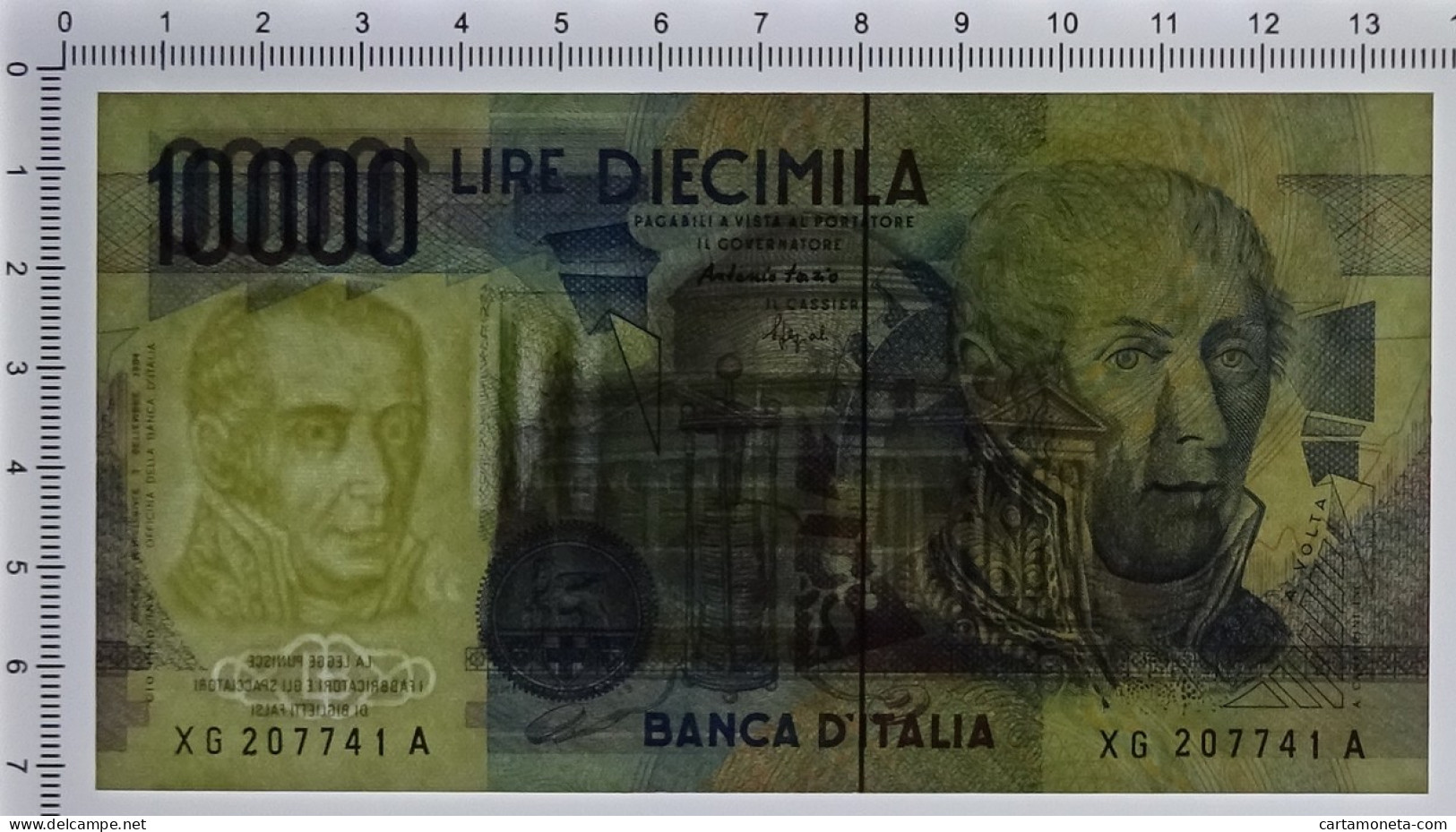 10000 LIRE B. D'ITALIA ALESSANDRO VOLTA SERIE SOSTITUTIVA XG 23/06/1998 FDS - Altri & Non Classificati