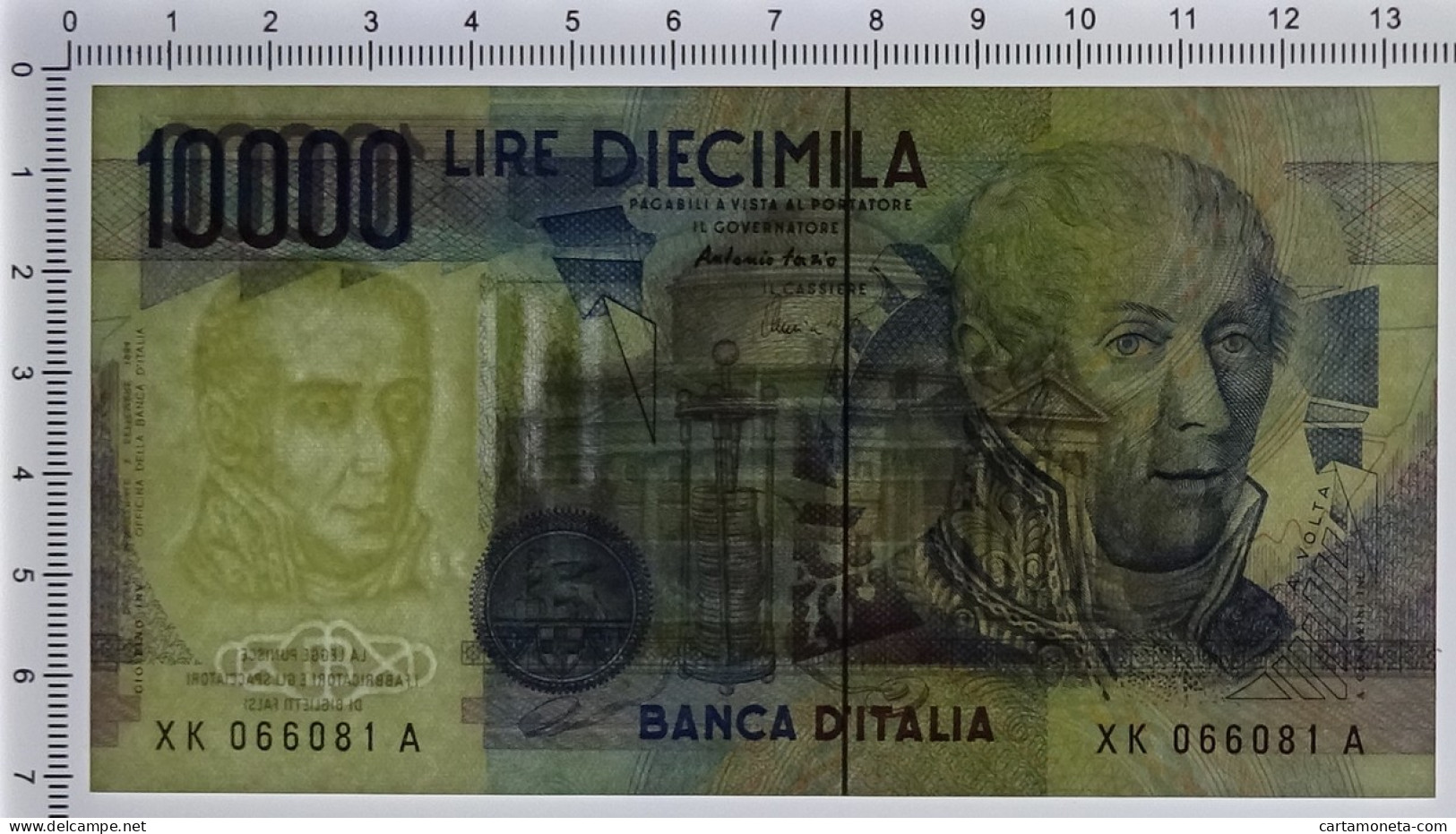 10000 LIRE B. D'ITALIA ALESSANDRO VOLTA SERIE SOSTITUTIVA XK 25/07/2001 FDS - Altri & Non Classificati