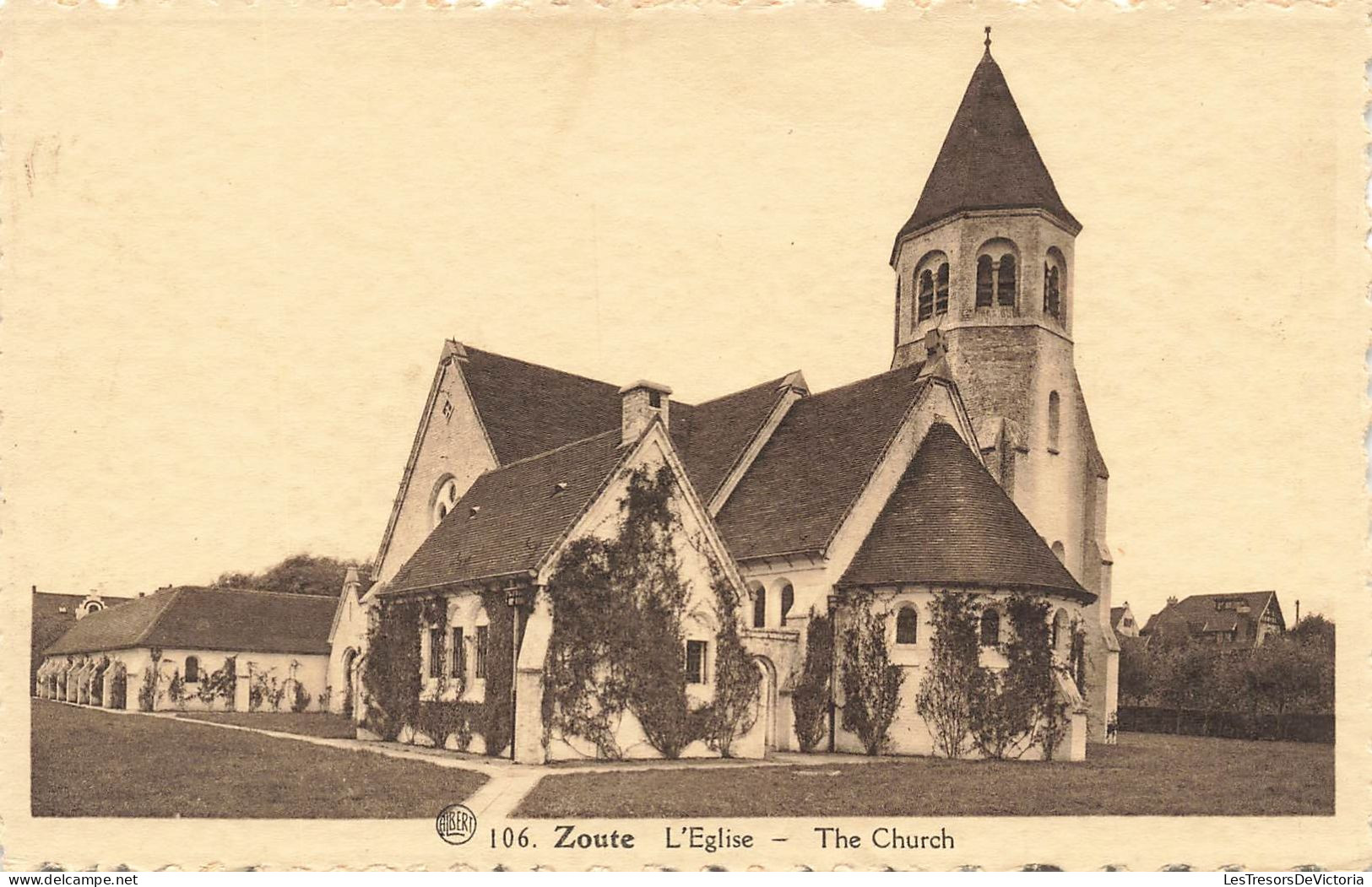 BELGIQUE - Zoute - L'Eglise - Edit Nels - Carte Postale Ancienne - Knokke