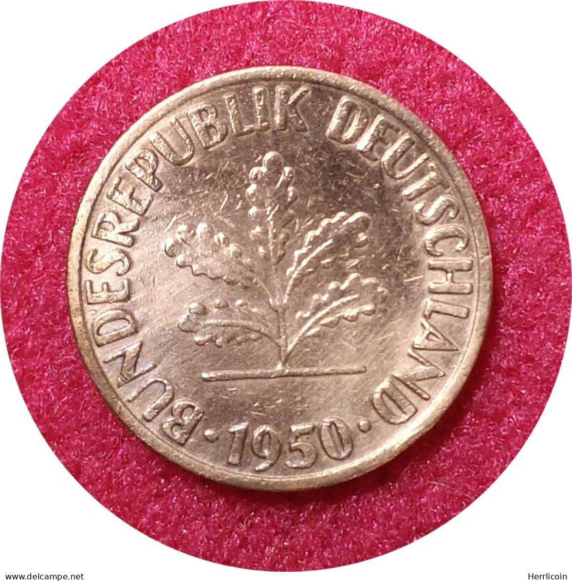 Monnaie Allemagne (RFA) - 1950 F - 1 Pfennig Bundesrepublik Deutschland - 1 Pfennig