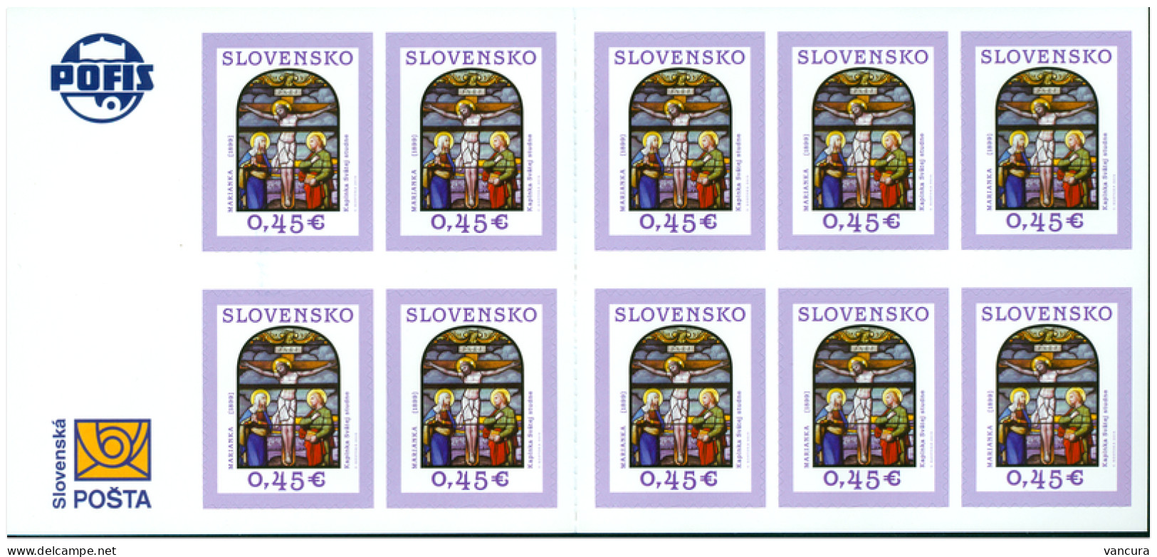 ** Booklet 559 Slovakia Easter 2014 Vitrage - Glas & Fenster