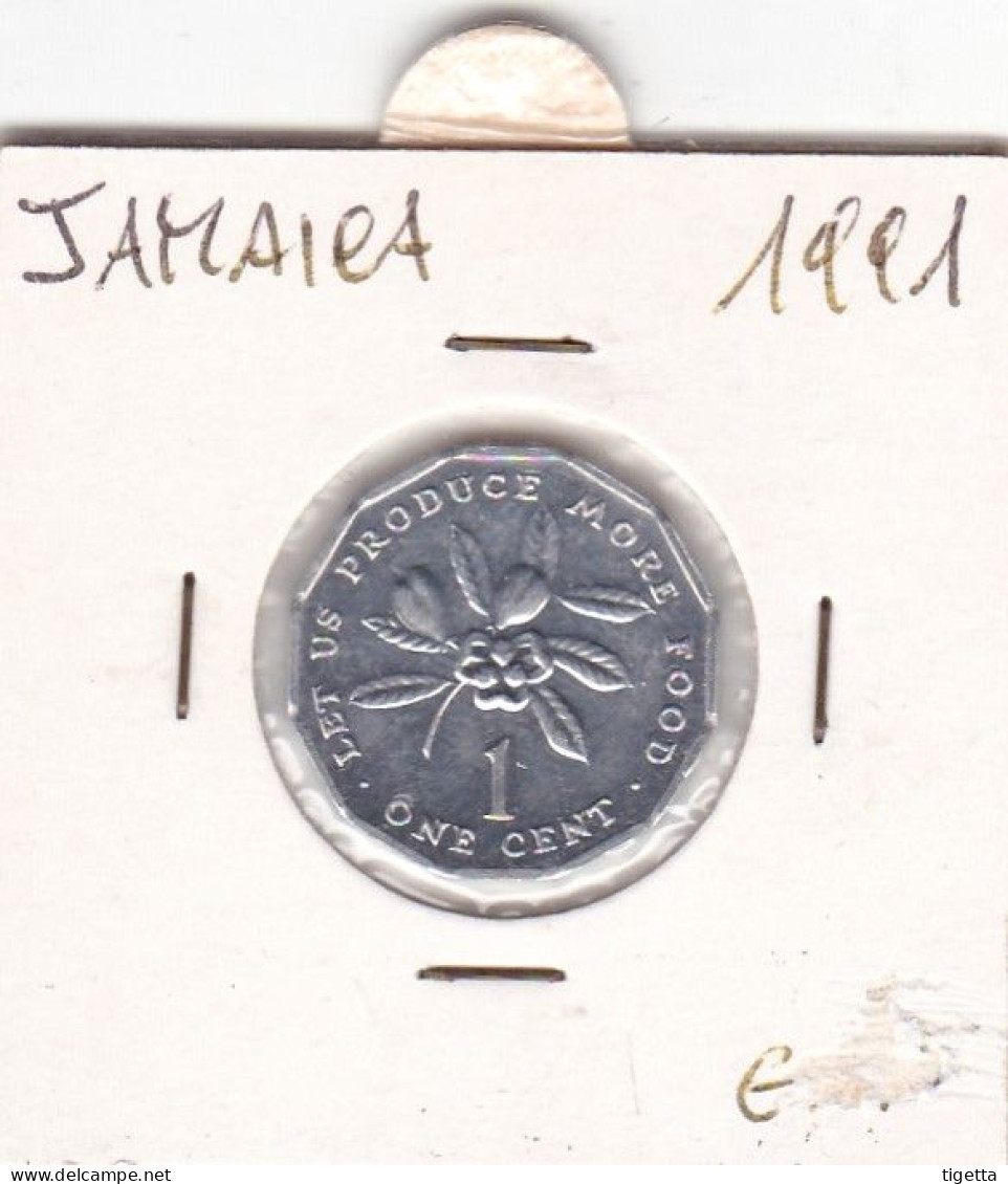 GIAMAICA   1 CENT   ANNO 1991 COME DA FOTO - Jamaica