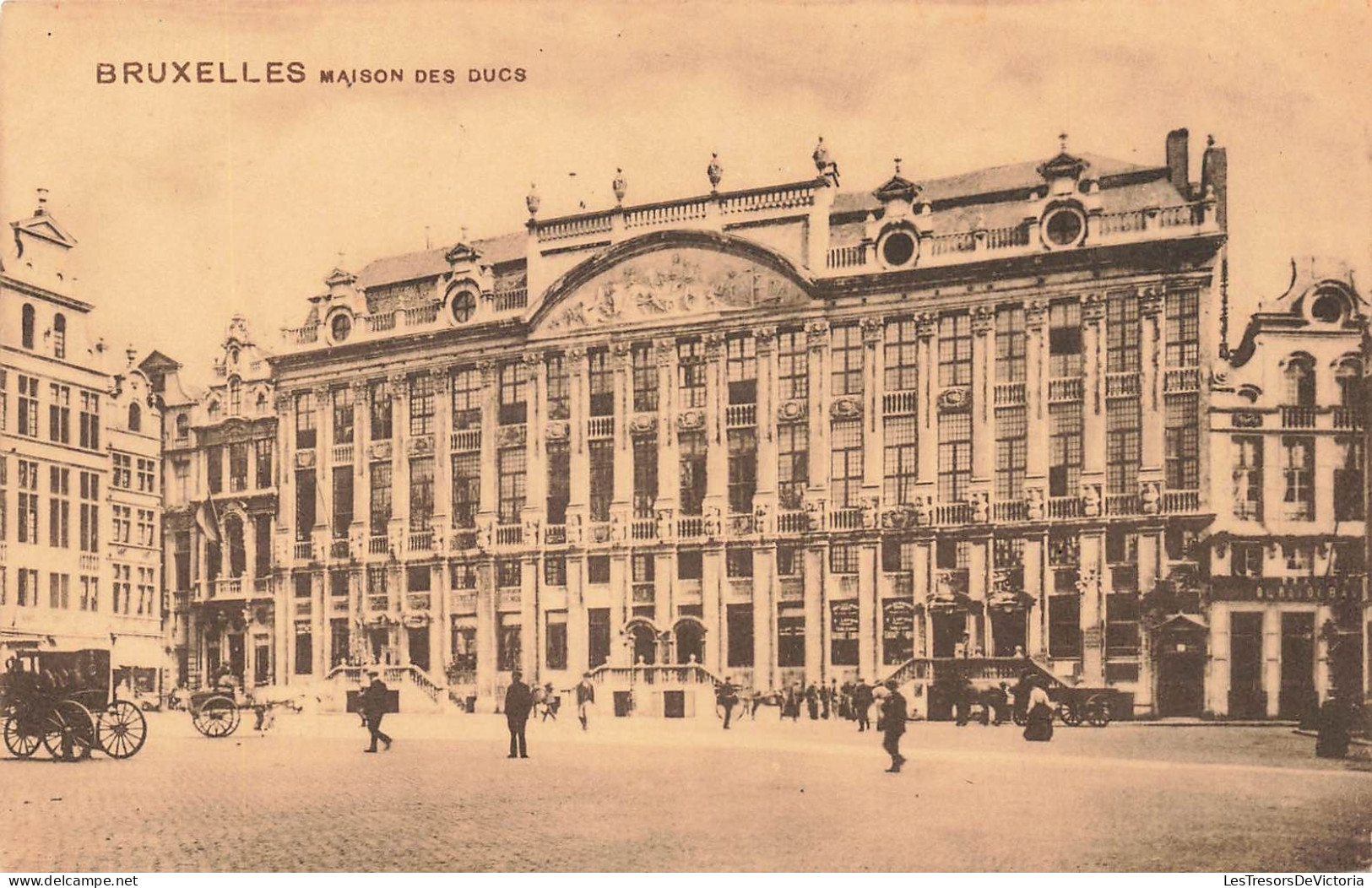 BELGIQUE - Bruxelles - Maison Des Ducs - Animé - Carte Postale Ancienne - Monumenti, Edifici