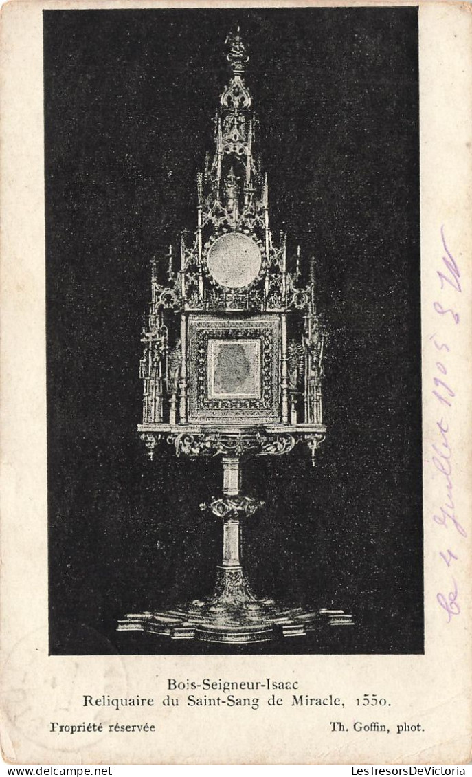 ARTS - Objet D'Art - Bois Seigneur Isaac - Reliquaire Du Saint Sang De Miracle,1550 - Carte Postale Ancienne - Kunstvoorwerpen