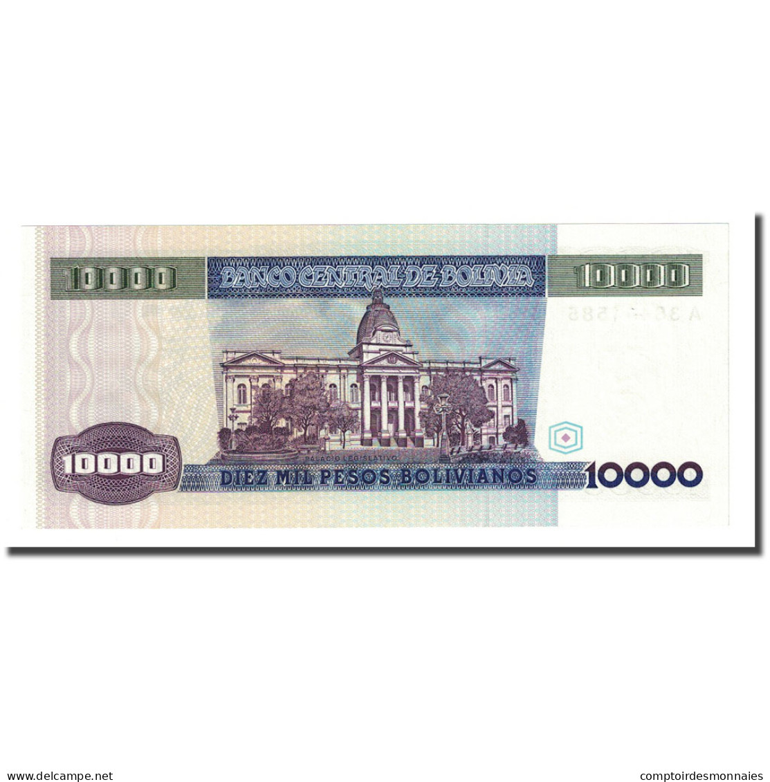 Billet, Bolivie, 10,000 Pesos Bolivianos, 1984-02-10, KM:169a, NEUF - Bolivie