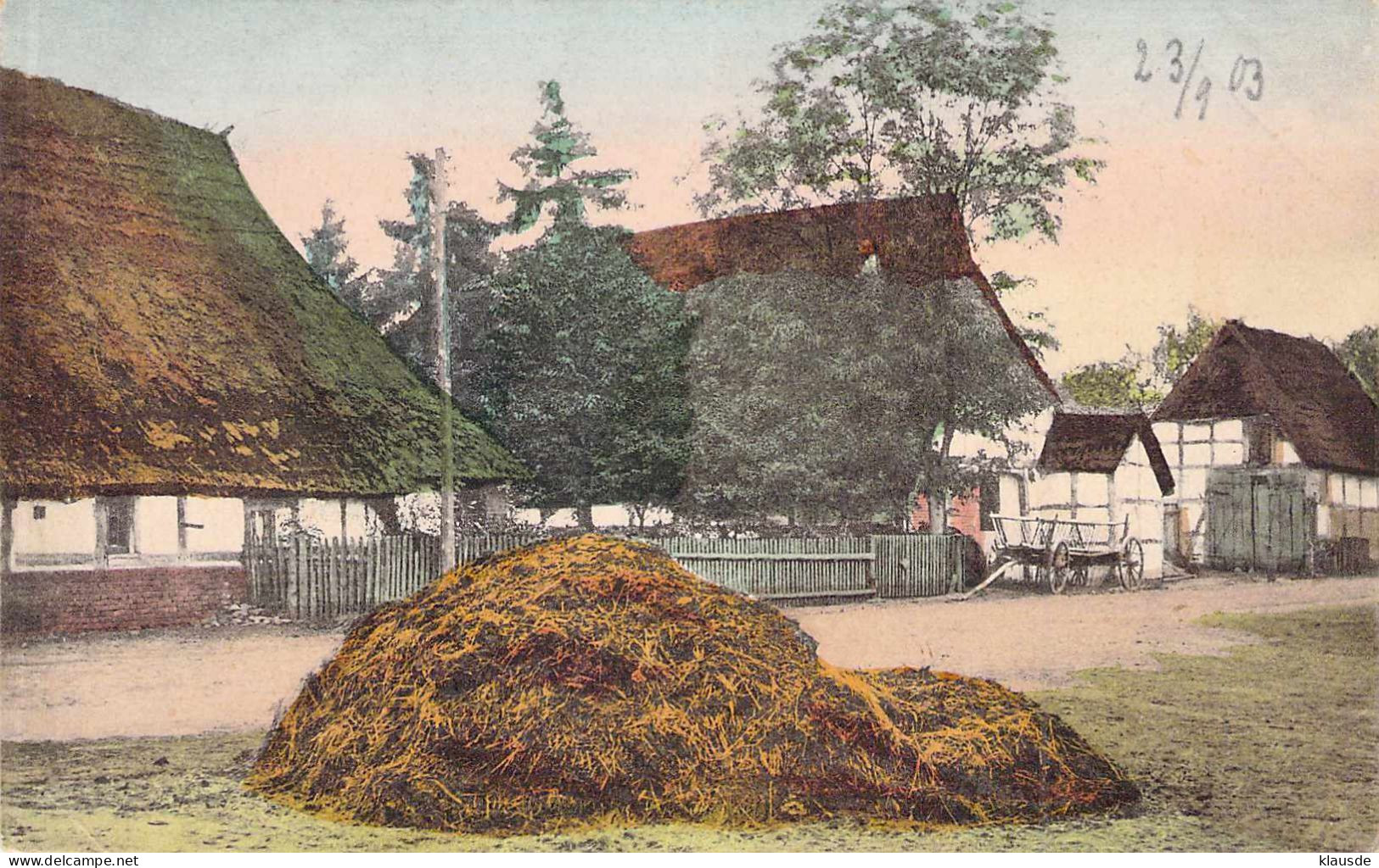 Bevensen - Bauernhof ,Misthaufen Gel.1903 AKS - Uelzen