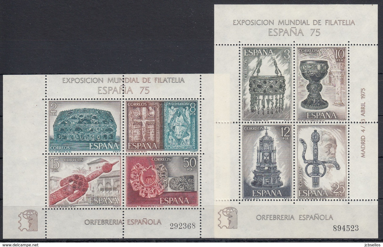 ESPAÑA 1975 Nº 2232/2305 AÑO COMPLETO NUEVO, MNH ** 64 SELLOS + 2 HB - Años Completos