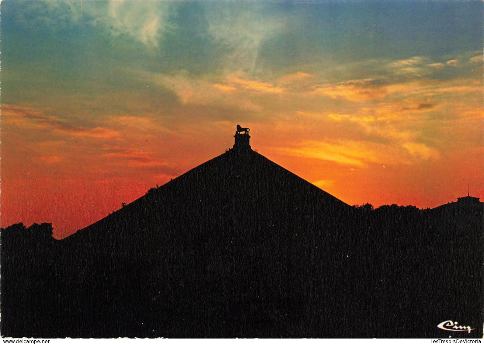 BELGIQUE - Waterloo - Vue Sur Le Lion Au Crépuscule - Colorisé - Carte Postale - Waterloo