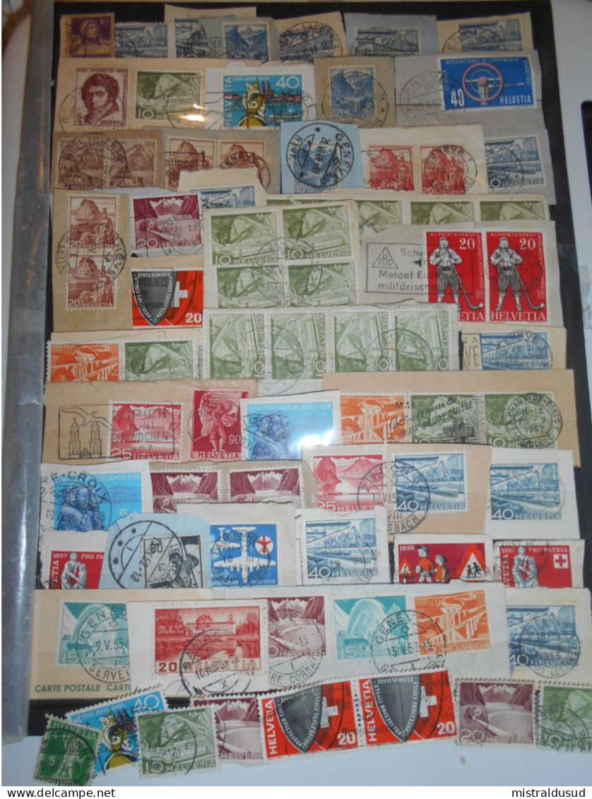 Suisse Collection , 70 Timbres Oblitres - Collections