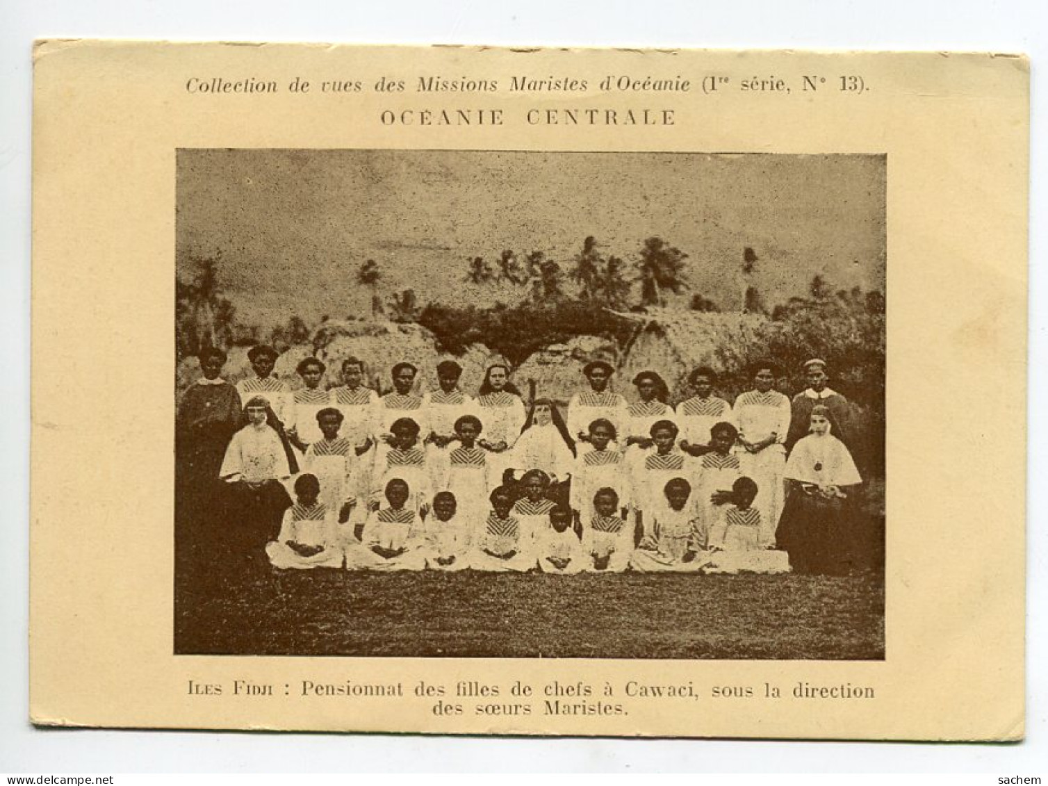 ILES FIDJI  Pensionnat Des Filles De CAWACI  Soeurs Maristes    1930  D09 2021 - Fidji