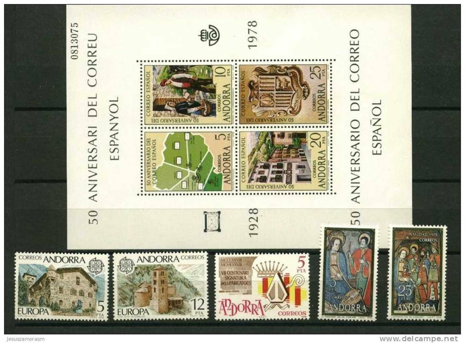 Andorra Española Año 1978 Completo - Sammlungen