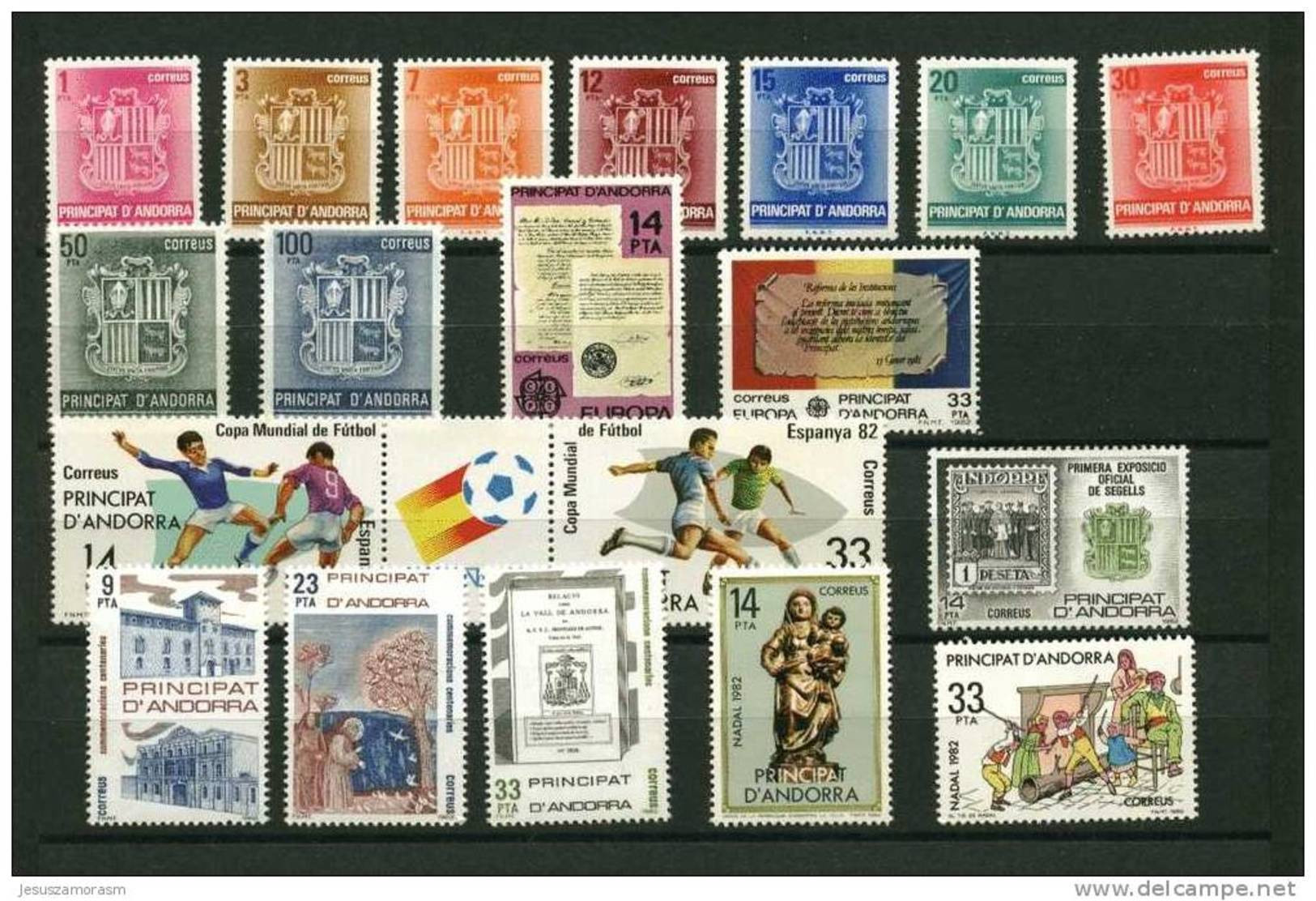 Andorra Española Año 1982 Completo - Sammlungen