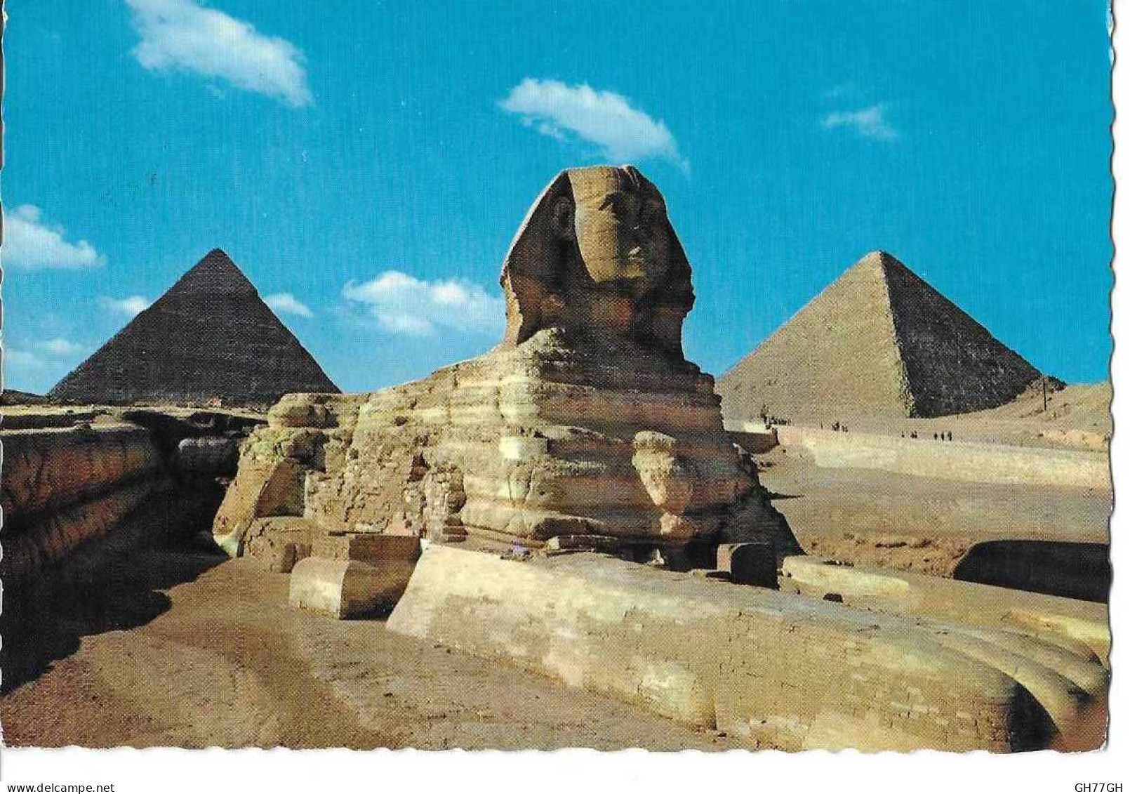 CP EGYPTE -circulée/timbrée - Sphinx