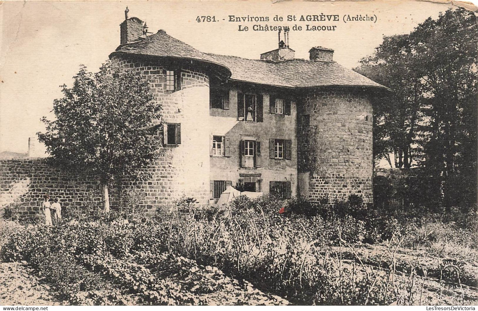 FRANCE - Saint Agrève - Environs De Saint Agrève - Le Château De Lacour - Carte Postale Ancienne - Saint Agrève