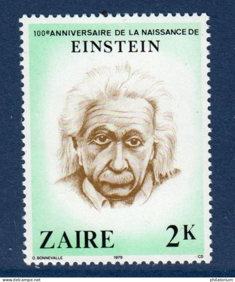 Zaïre, **, Yv 979, Mi 641, Einstein, - Albert Einstein