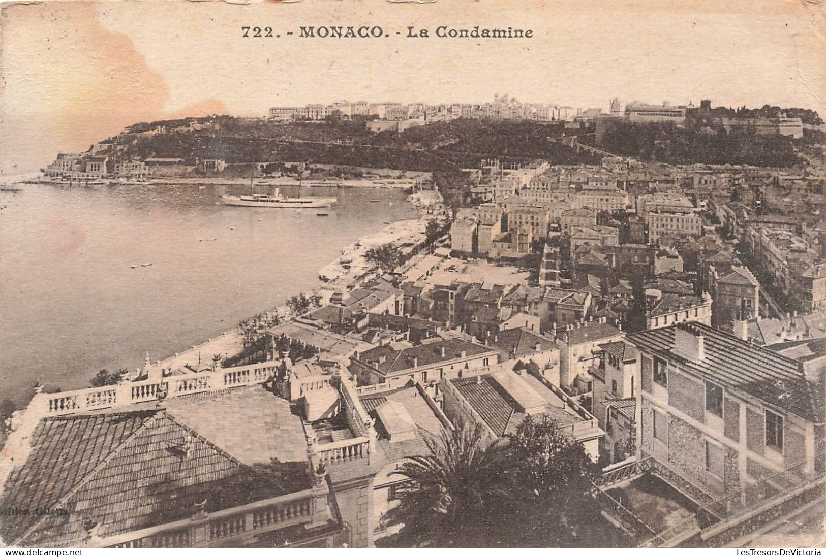 MONACO - La Condamine - Vue Aérienne - Carte Postale Ancienne - La Condamine