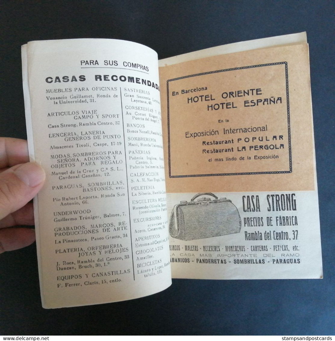 Guia Del Forastero Barcelona Exposition 1929 Guide Touriste Ferrocaril Train Bus España Espagne Spain Tourist Guide - Europa