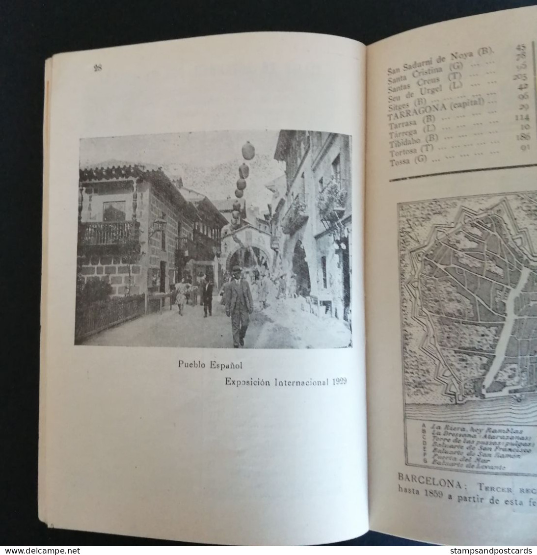 Guia del Forastero Barcelona exposition 1929 guide touriste ferrocaril train bus España Espagne Spain tourist guide