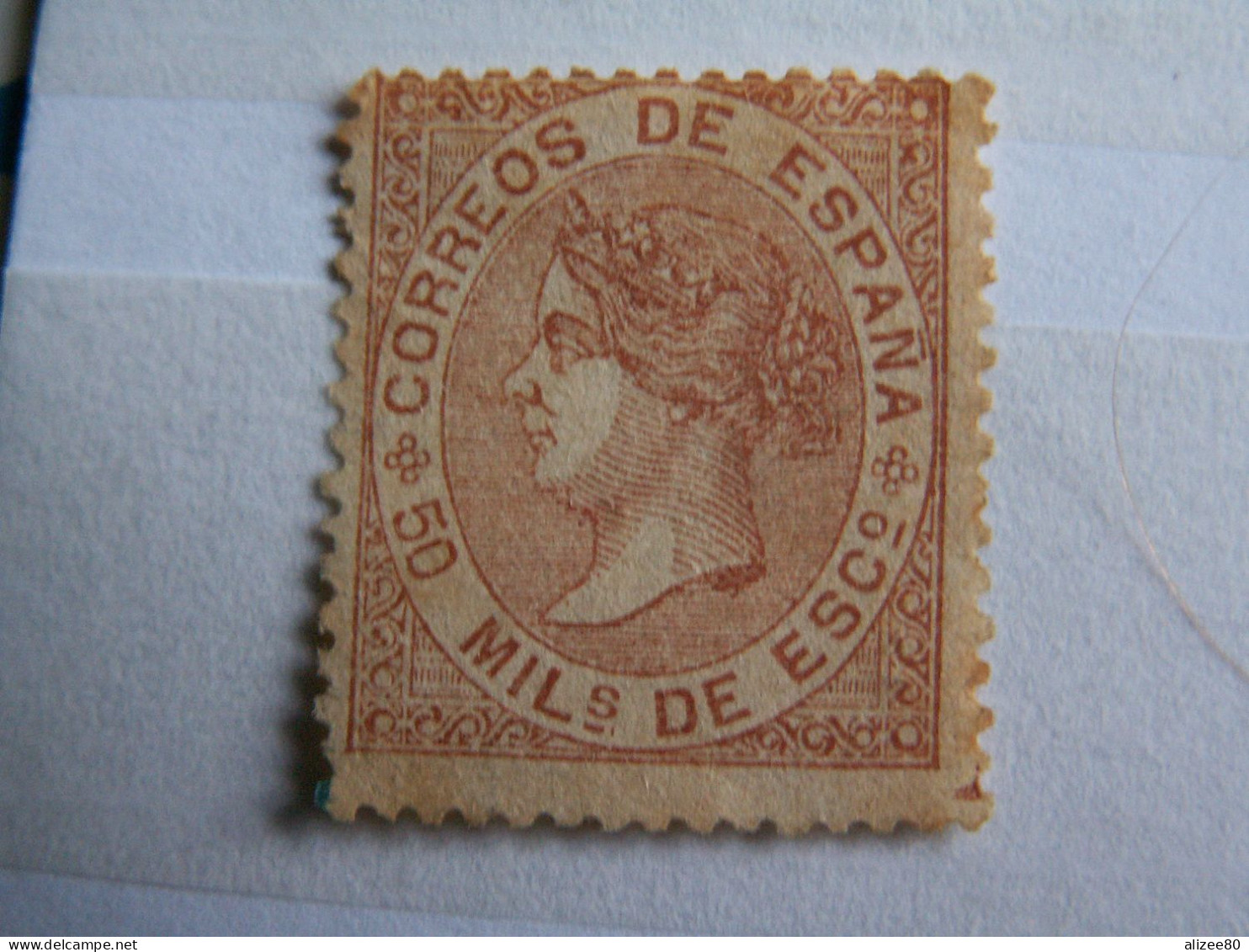 ROYAUME // ESPAGNE  --1867   50 M Brun Lilas    Tb    Cote  27,50  Euro - Postfris – Scharnier