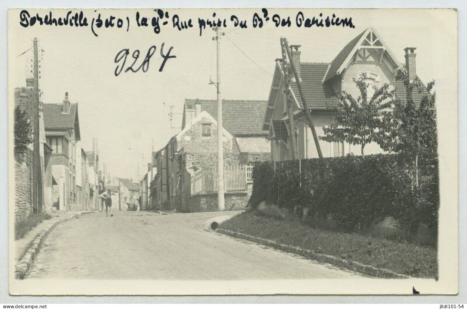 78 - Porcheville, La Grande Rue Prise Du Boulevard Des Parisiens (lt6) - Porcheville