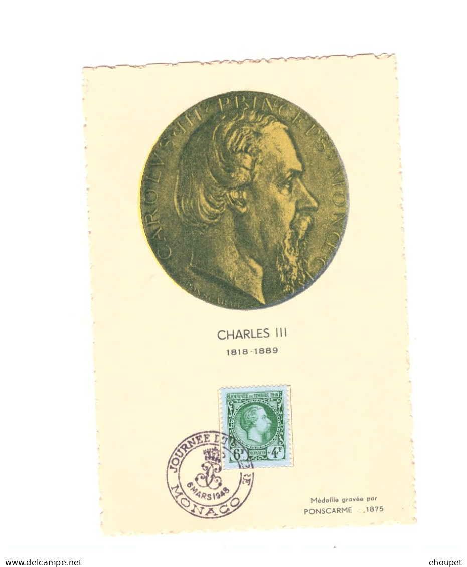 JOURN2E DU TIMBRE 1948 CHARLES III - Covers & Documents