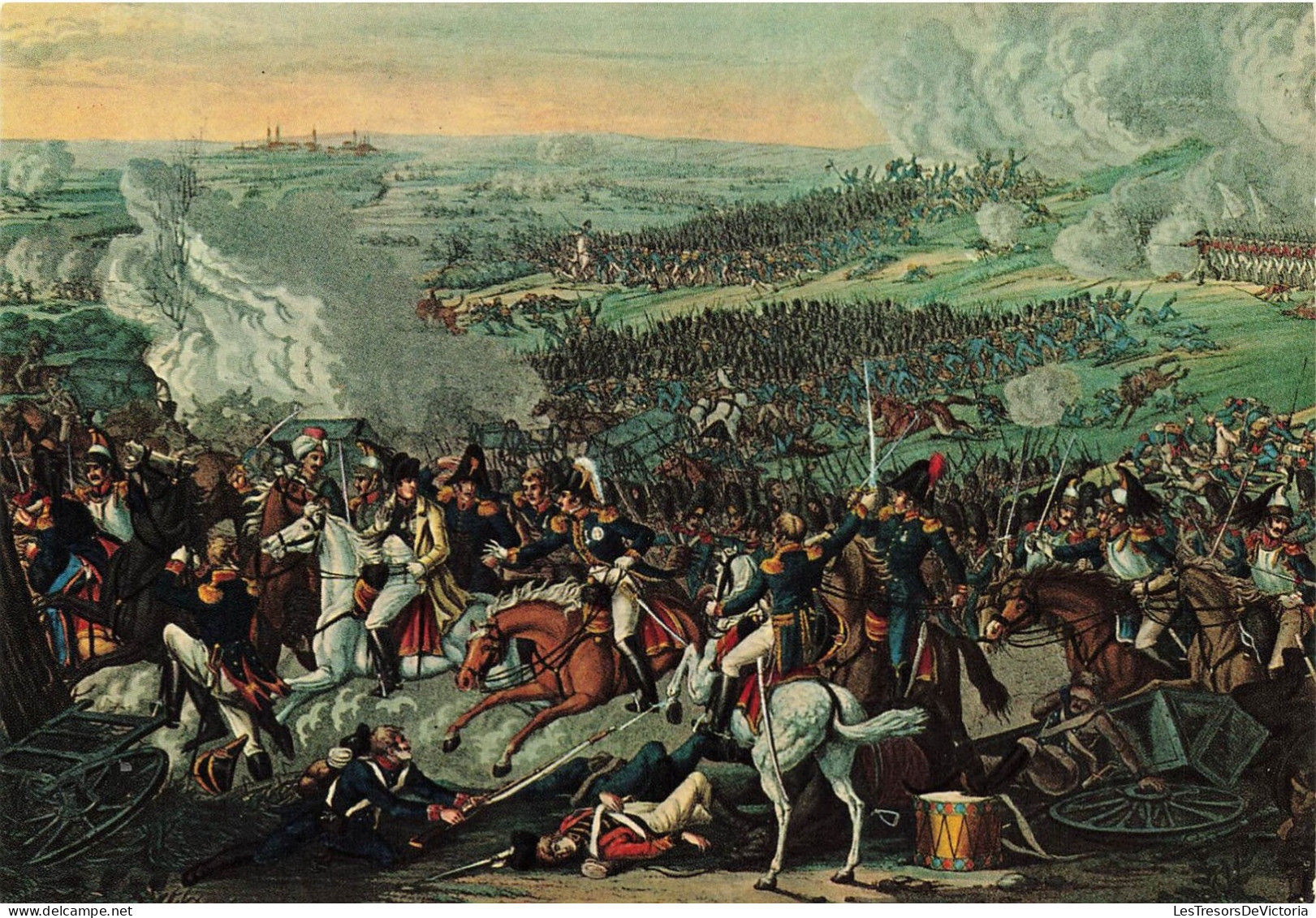 ARTS -Peintures Et Tableaux - Napoléon Quitte Le Champ De Bataille De Waterloo - Carte Postale Ancienne - Paintings