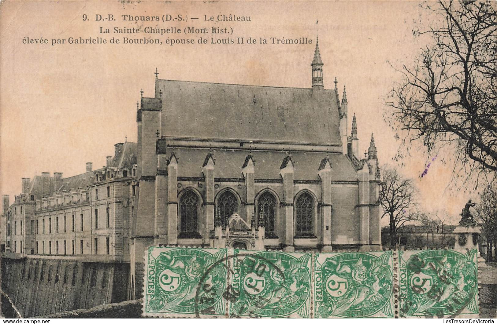 FRANCE - Thouars - Le Château - La Sainte-Chapelle - Carte Postale Ancienne - Thouars